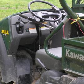 Hand controls on Modified Kawasaki Mule